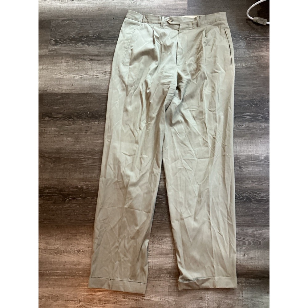 Vestmenta Spa Men's Hemmed Dress Pants Wool/cotton 36x29 Flaw